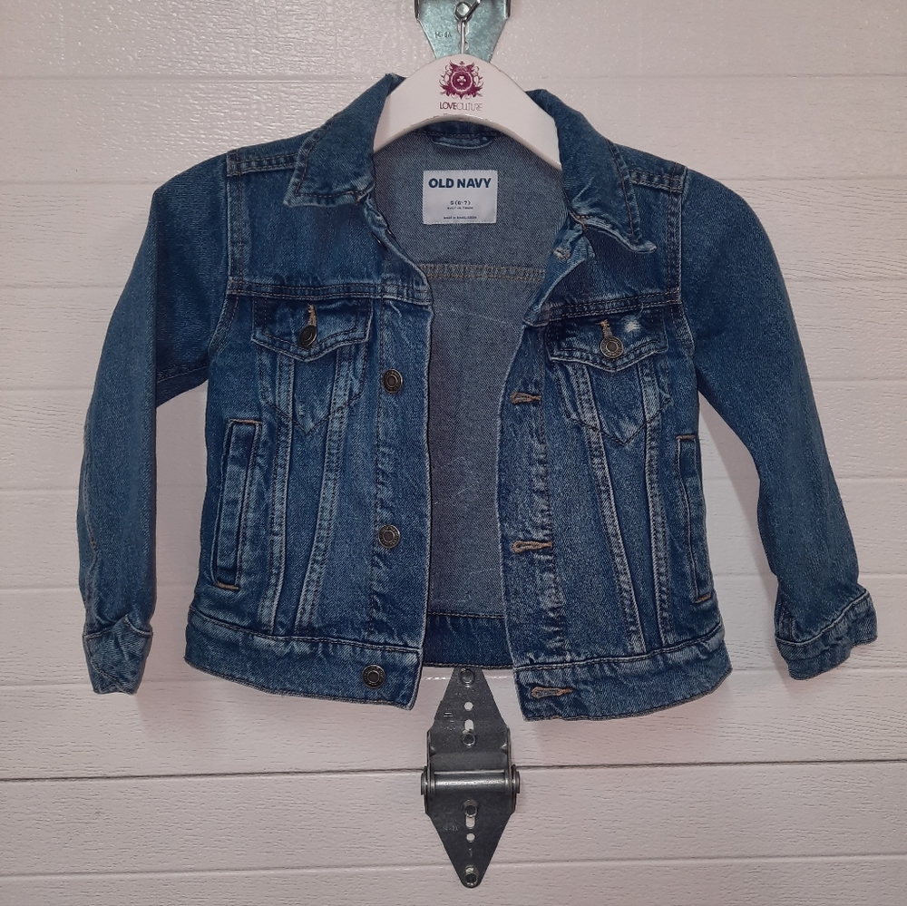 Kids Denim Jacket with Sunbonnet Sue - Picture 2 of 5